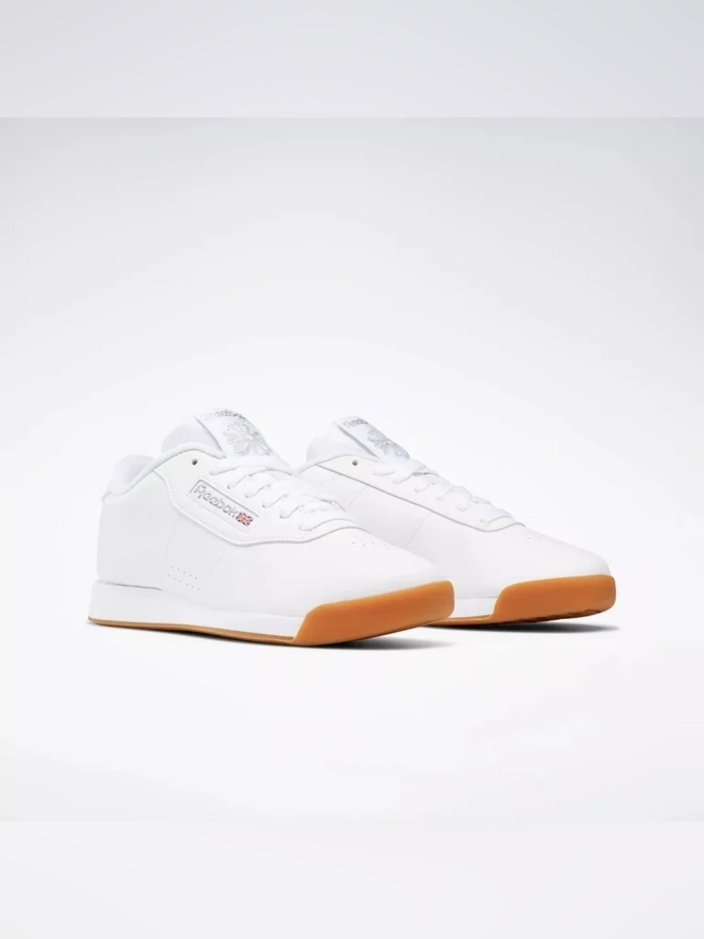 Reebok Princess Sneakers Classic White with Gum Rubber Outsole Size 10